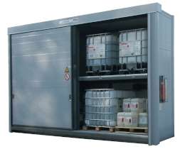 Vermietung von PGS 15 Containern Paletten/IBCs (Schiebetüren)